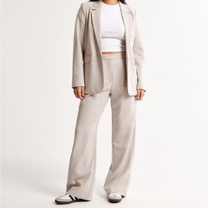 Abercrombie Sloane Tailored Wide Leg Pant Light Taupe 26 / 2